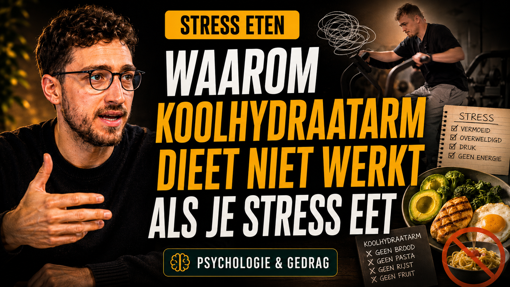 Koolhydraatarm dieet en stress eten